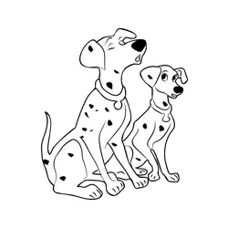102 Dalmatians 05 Free Coloring Page for Kids