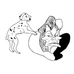 102 Dalmations 2 Free Coloring Page for Kids