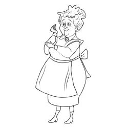 Nanny Free Coloring Page for Kids