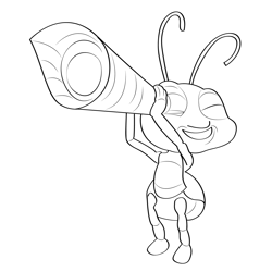 Bugs Life Free Coloring Page for Kids