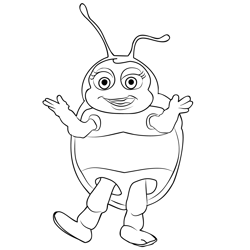 Male Bug Free Coloring Page for Kids