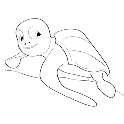 Turtle Hatchlings Free Coloring Page for Kids