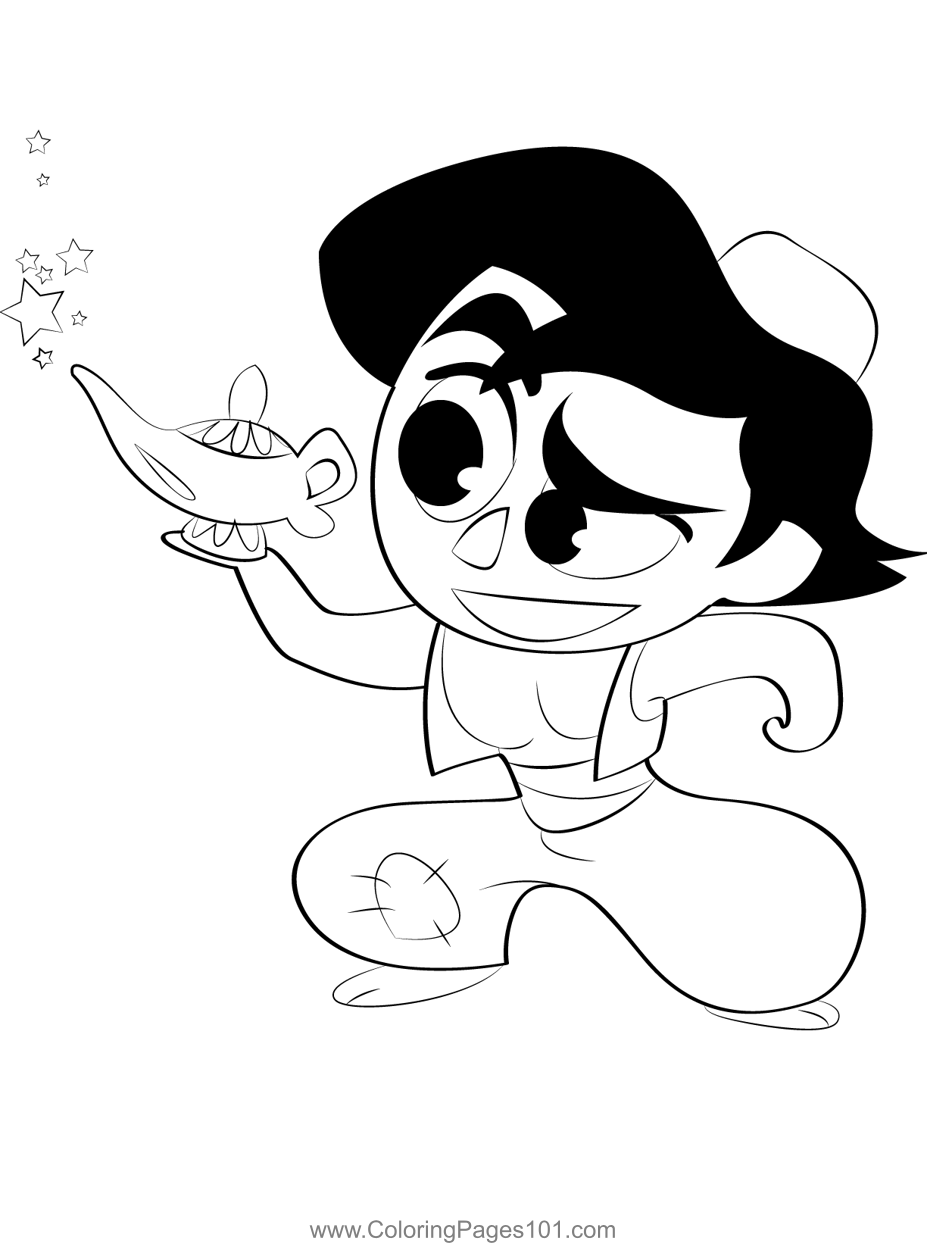 Small Aladdin With Magic Lamp