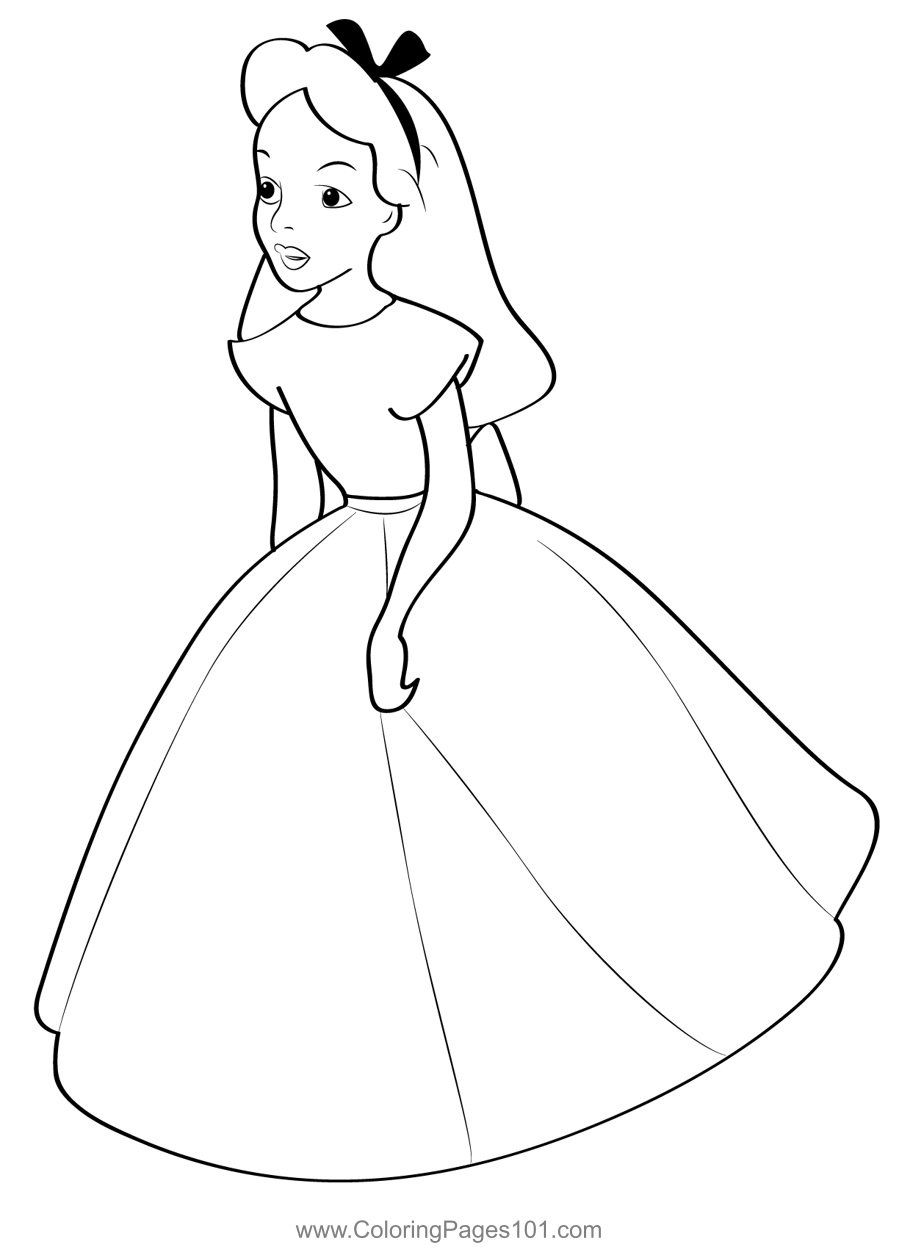 Alice Wear Beautiful Gown