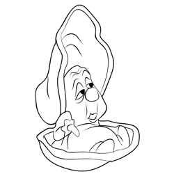 Mother Oyster Free Coloring Page for Kids