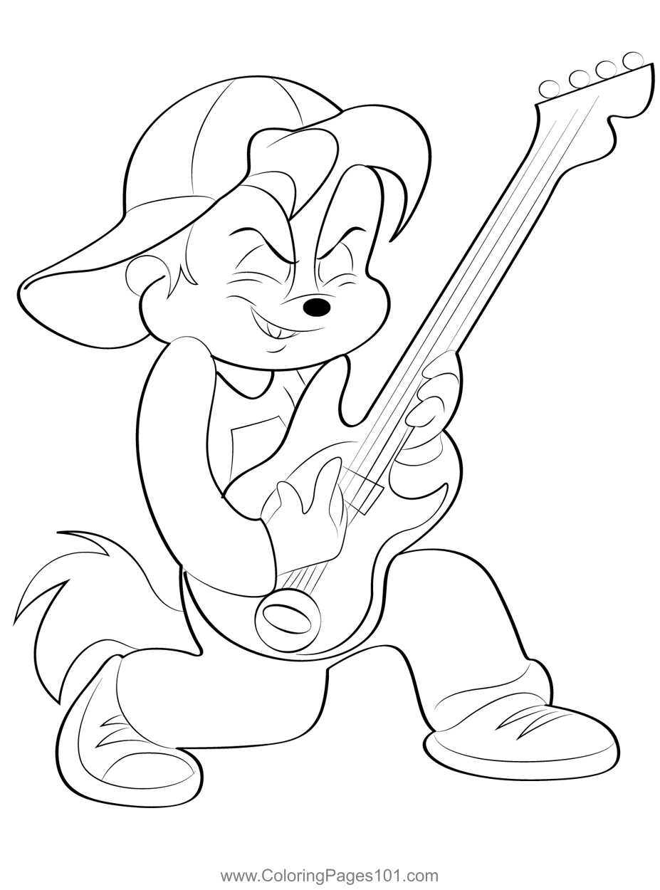 Alvin Playing His Guitar