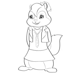 Cute Brittany Free Coloring Page for Kids