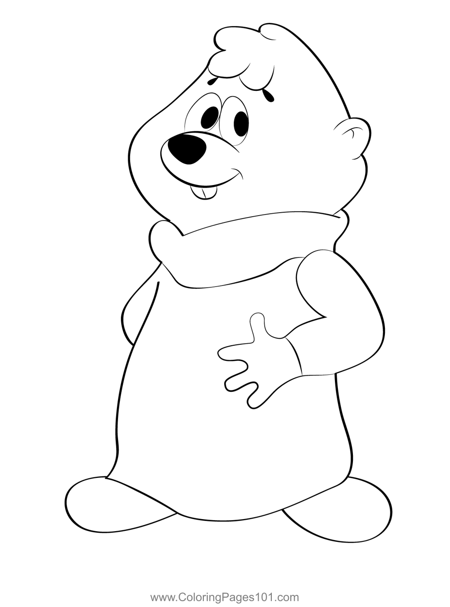 Cute Theodore Coloring Page for Kids - Free Alvin and the Chipmunks