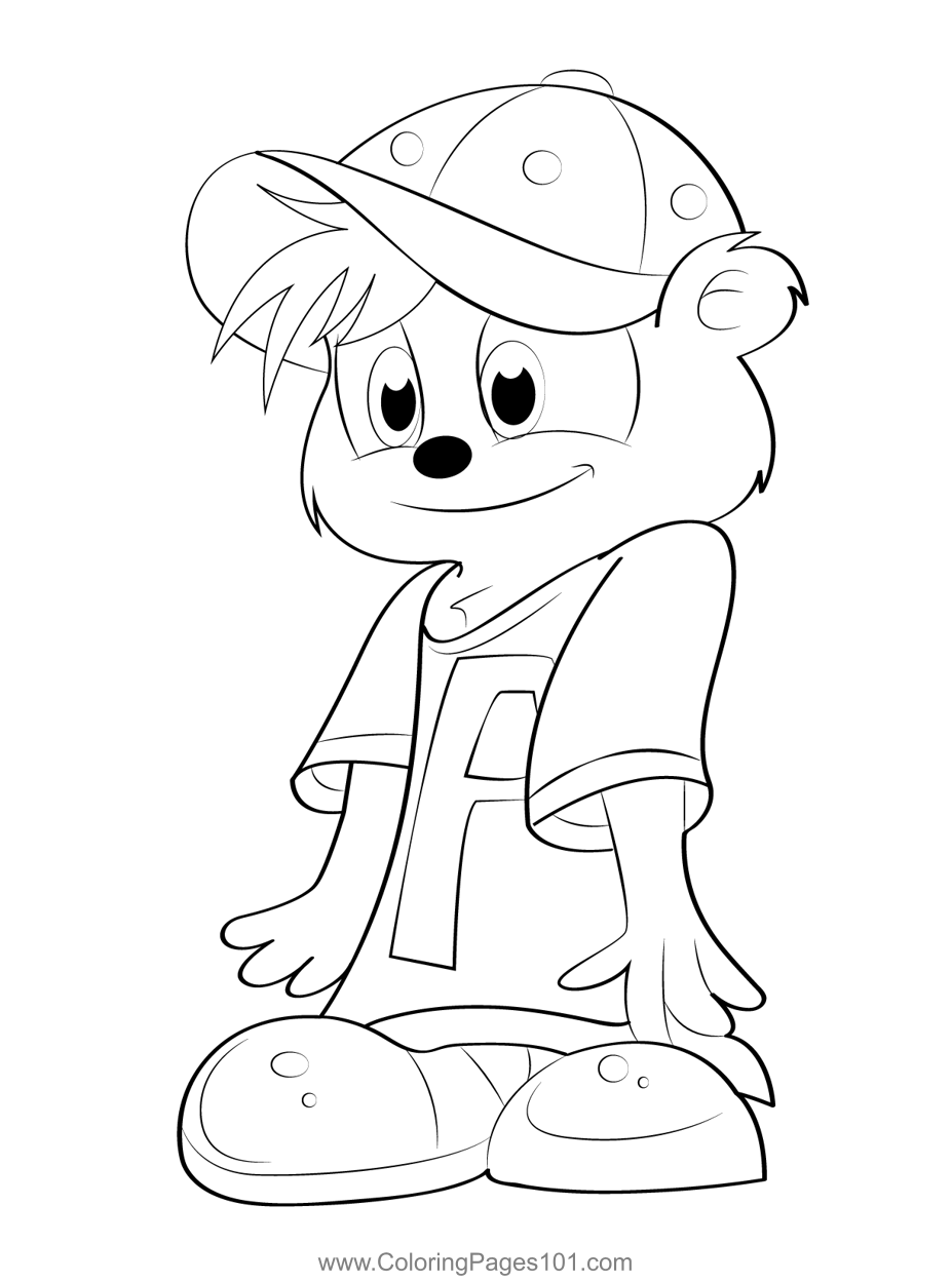 Funny Alvin Coloring Page for Kids - Free Alvin and the Chipmunks