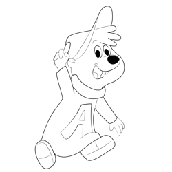 Happy Alvin Free Coloring Page for Kids