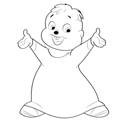 Happy Theodore Free Coloring Page for Kids