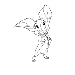 Bartok Free Coloring Page for Kids
