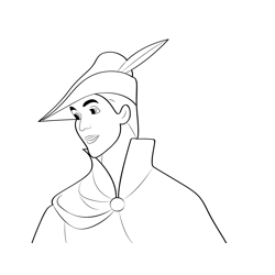 Handsome Prince Free Coloring Page for Kids