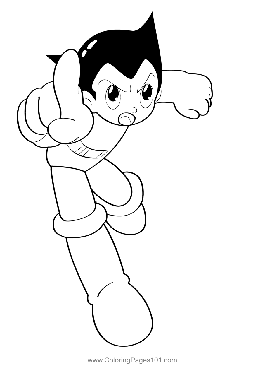 Astro Boy Pointing At Something