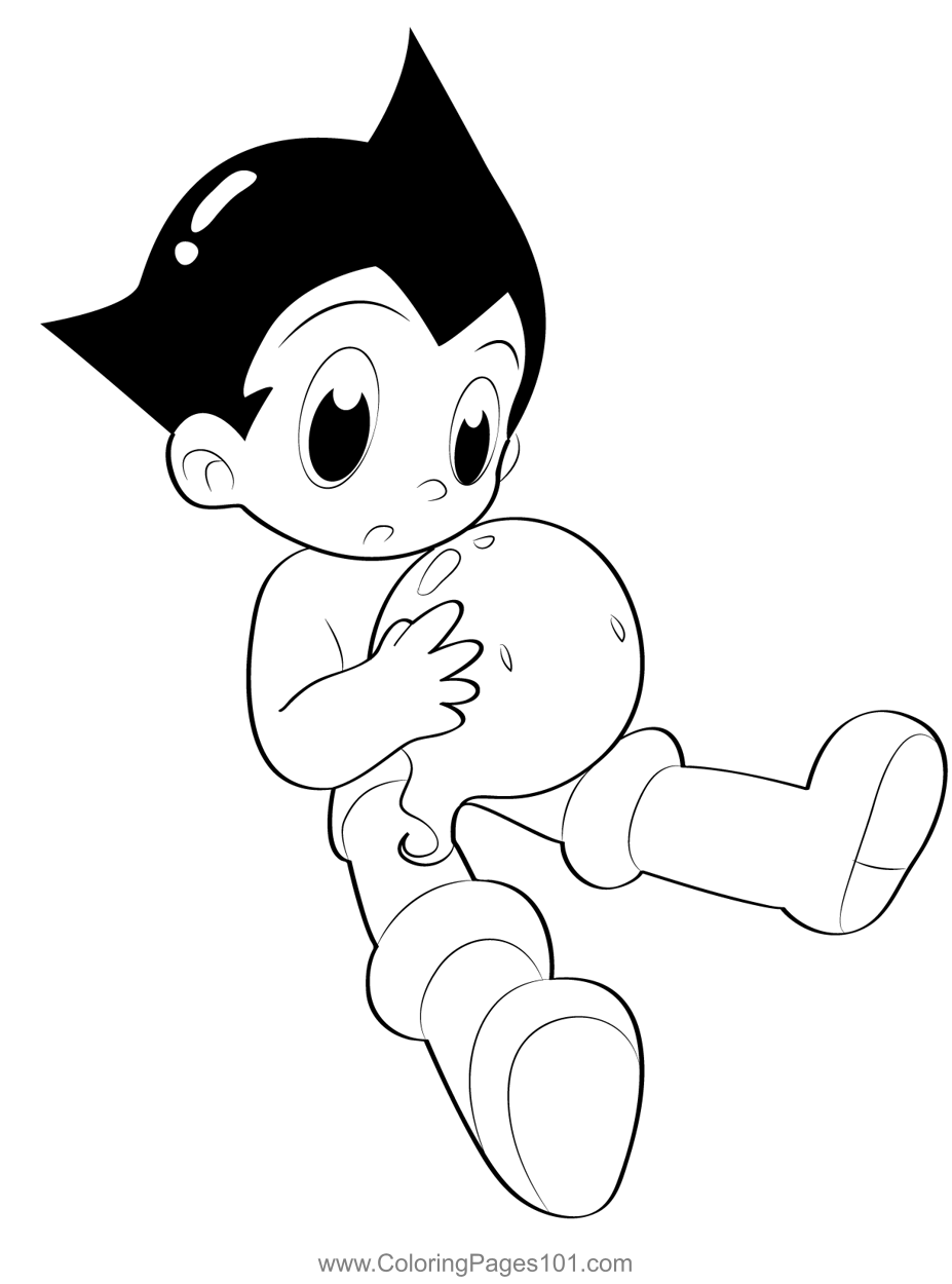 Little Astro Boy Playing With Balloon
