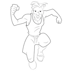 Angry Milo Free Coloring Page for Kids