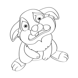 Crying Thumper Free Coloring Page for Kids