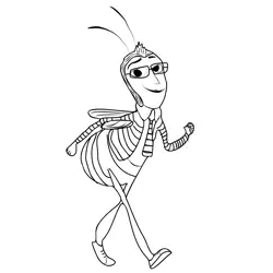 Bee Movie 1 Free Coloring Page for Kids