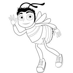 The Barry B. Benson Bee Free Coloring Page for Kids
