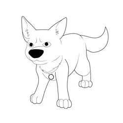 Angry Bolt Free Coloring Page for Kids