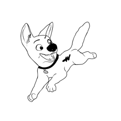 Bolt 1 Free Coloring Page for Kids
