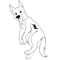 Naughty Bolt Free Coloring Page for Kids