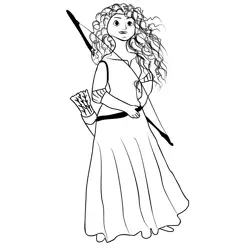 Brave 1 Free Coloring Page for Kids