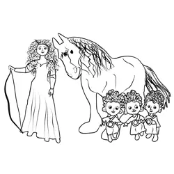 Brave 2 Free Coloring Page for Kids