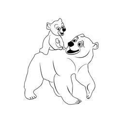 Brother Bear 1 Free Coloring Page for Kids