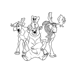 Brother Bear 2 Free Coloring Page for Kids