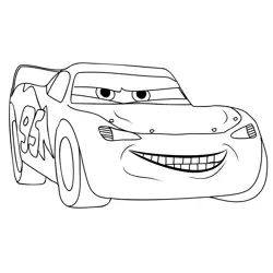 Cars Disney 3 Free Coloring Page for Kids