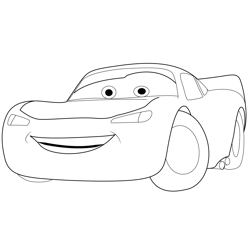 Cartoon Cars Ferrari Free Coloring Page for Kids