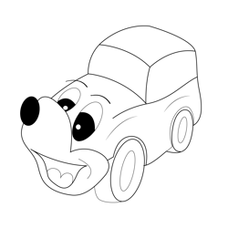 Disney Car Free Coloring Page for Kids