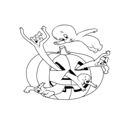 Casper 2 Free Coloring Page for Kids