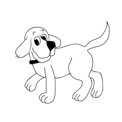 Clifford 1 Free Coloring Page for Kids