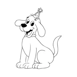 Clifford 2 Free Coloring Page for Kids