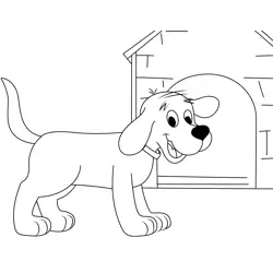 Clifford House Free Coloring Page for Kids