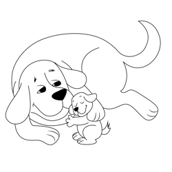 Clifford's Mother Free Coloring Page for Kids