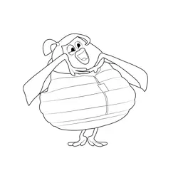 Barb Cloudy with a Chance of Meatballs Free Coloring Page for Kids