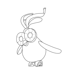 Fruit Cockatiel Cloudy with a Chance of Meatballs Free Coloring Page for Kids