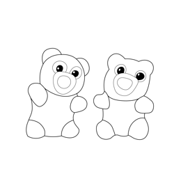 Gummy Bear Cloudy with a Chance of Meatballs Free Coloring Page for Kids