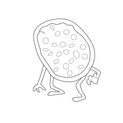 Pizza Giant Cloudy with a Chance of Meatballs Free Coloring Page for Kids