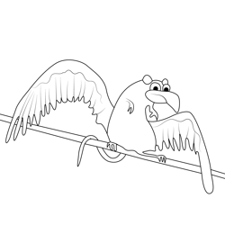 Ratbirds Cloudy with a Chance of Meatballs Free Coloring Page for Kids