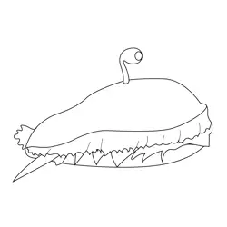 Sub Whales Cloudy with a Chance of Meatballs Free Coloring Page for Kids