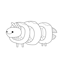 Susheep Cloudy with a Chance of Meatballs Free Coloring Page for Kids