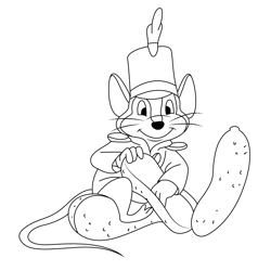 Timothy With Peanuts Free Coloring Page for Kids