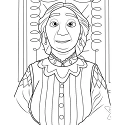 Abuela Alma Madrigal Encanto Free Coloring Page for Kids