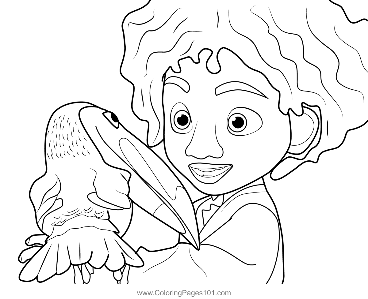 Antonio And Pico Encanto Coloring Page for Kids - Free Encanto