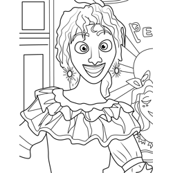 Pepa Madrigal Free Coloring Page for Kids