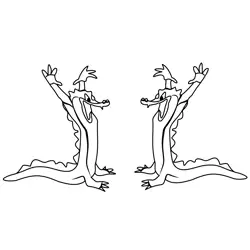 Ben Ali Gator From Fantasia Free Coloring Page for Kids